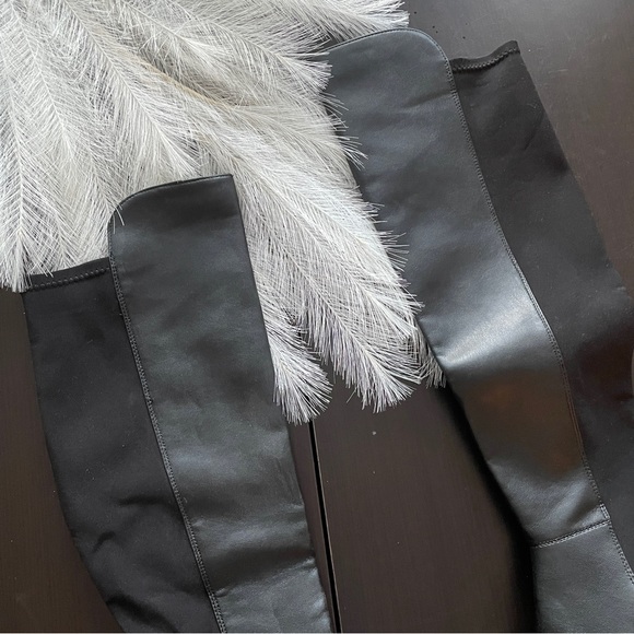 March Fisher Over the Knee Boots Black - Picture 2 of 7